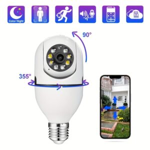 Single lane Wifi IP PTZ Bulb  Camera